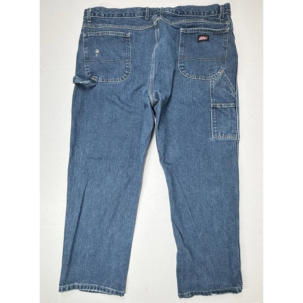 Dickies Men's 44x30 Heavyweight Relaxed Fit Carpenter Workwear Jeans 1993THK GUC